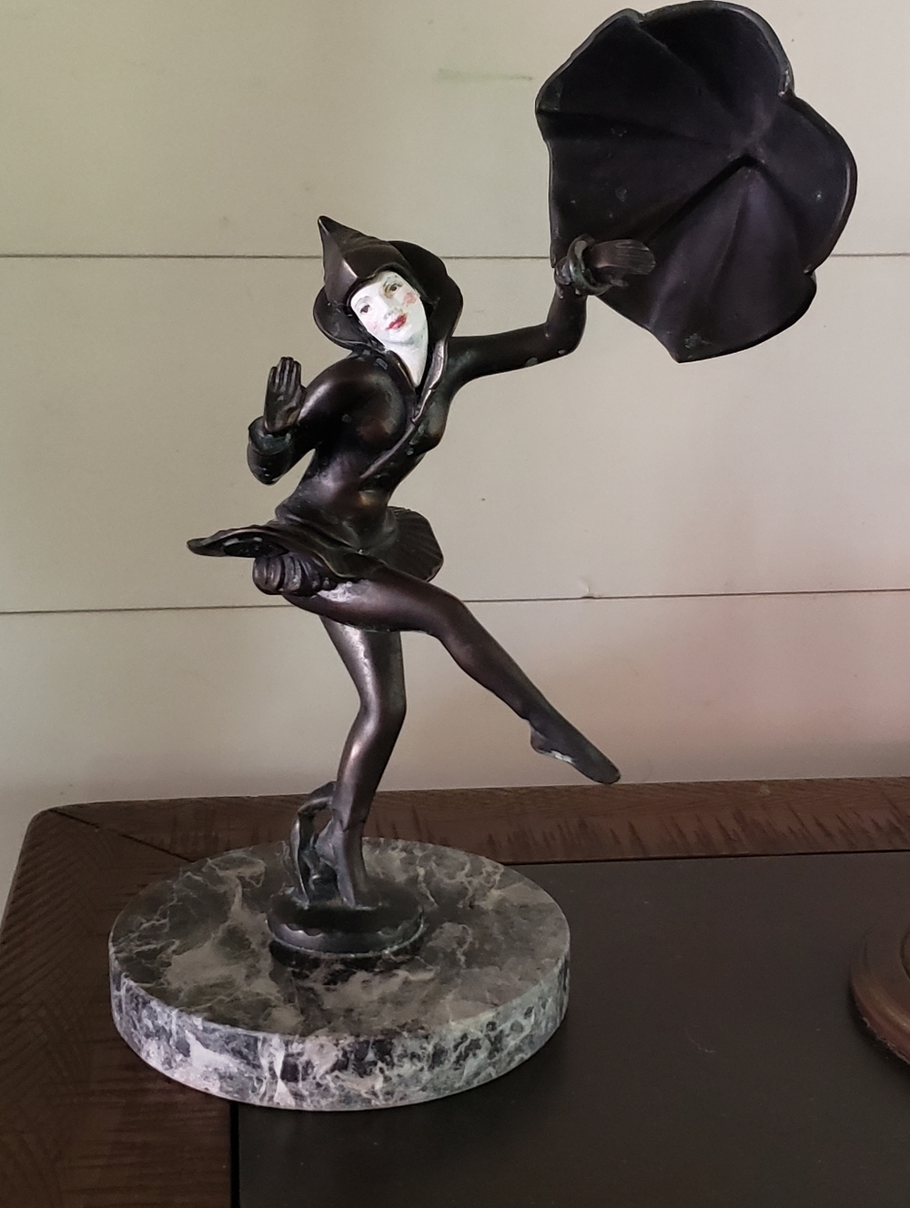 Art Deco Bronze Statue Of Dancer, Vintage